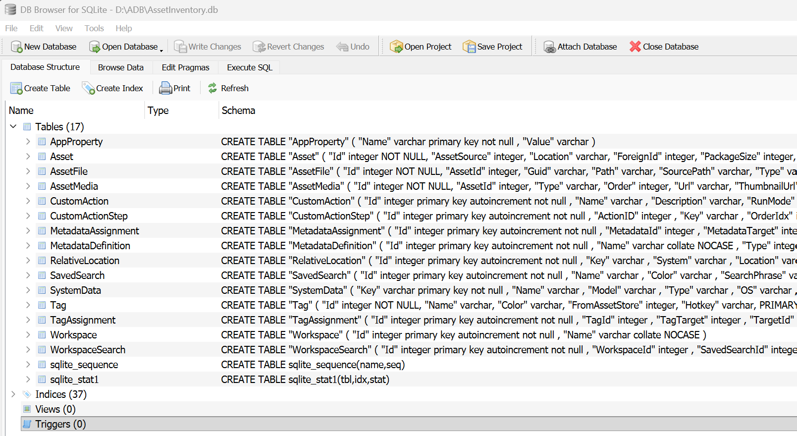 Asset Inventory documentation screenshot