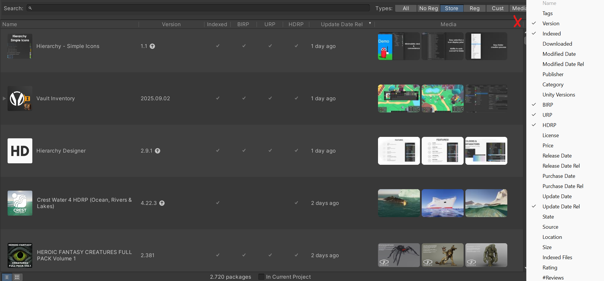 Asset Inventory documentation screenshot