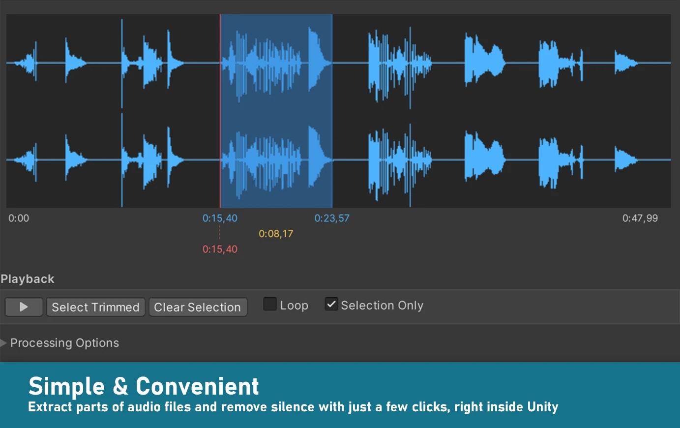 Waveform-based audio editing