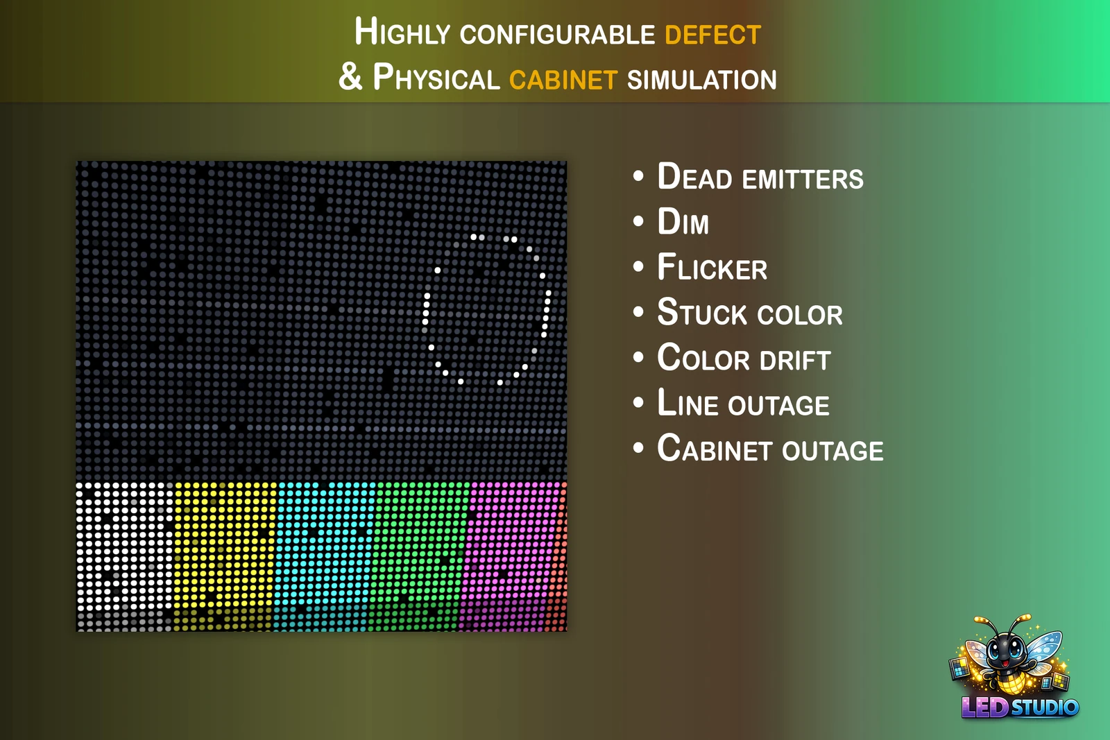 Realistic display imperfections