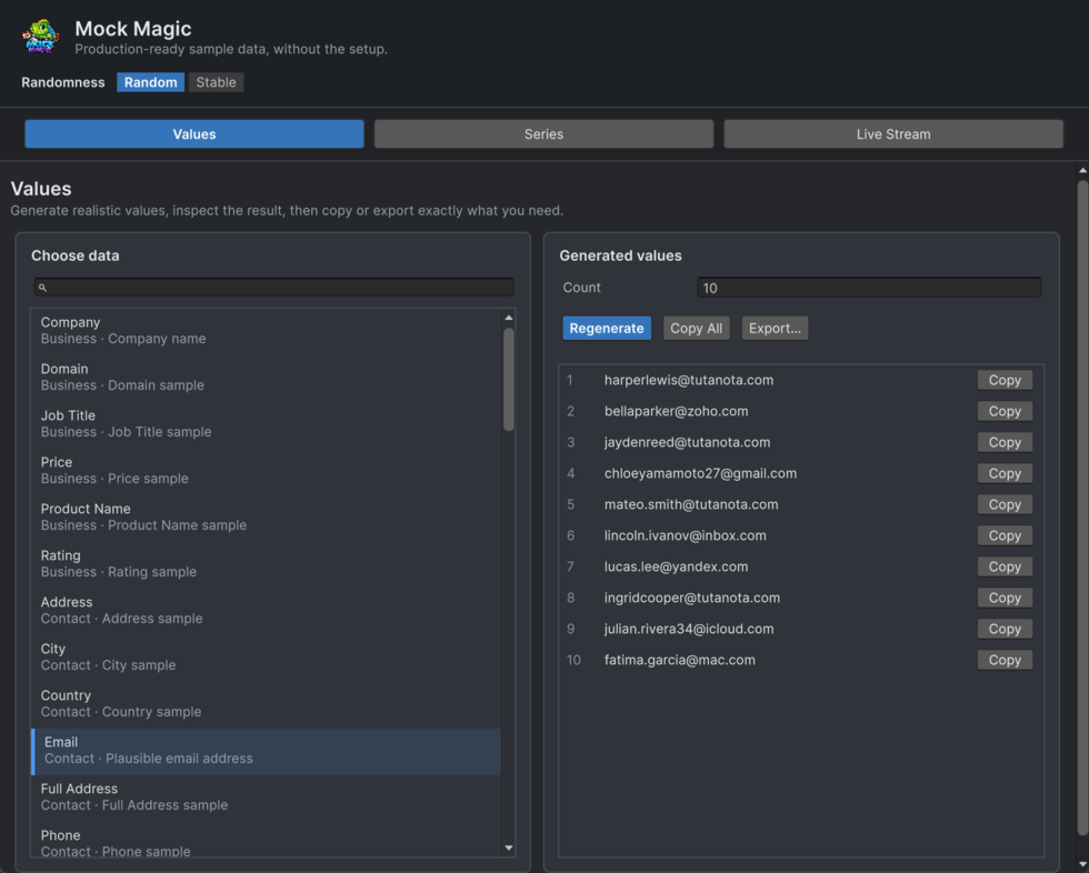 Mock Magic documentation screenshot