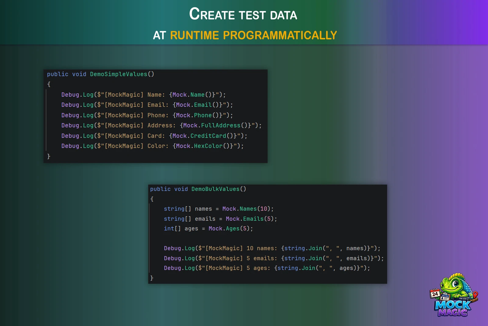 Runtime scripting API