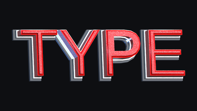 Enameled Badge built-in Text Studio 3D style.