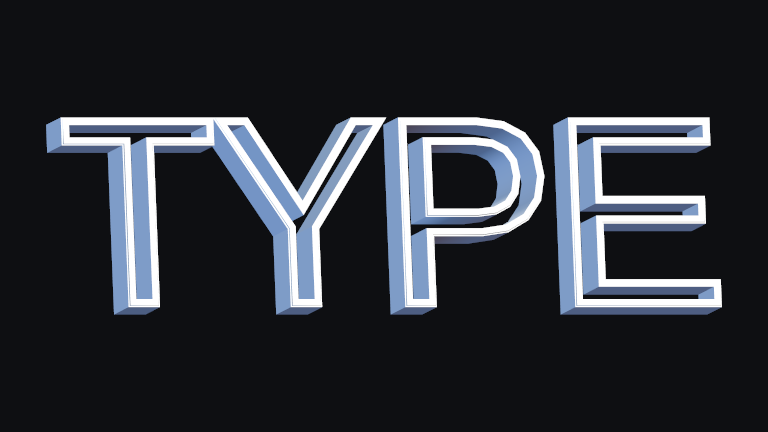 True Outline built-in Text Studio 3D style.