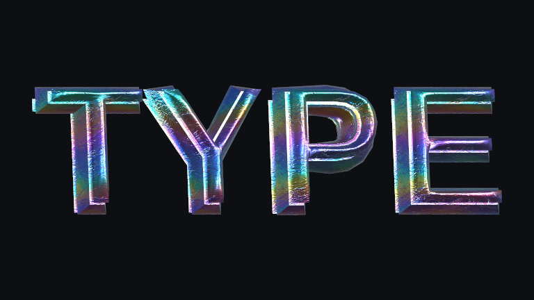 Foil Balloon built-in Text Studio 3D style.