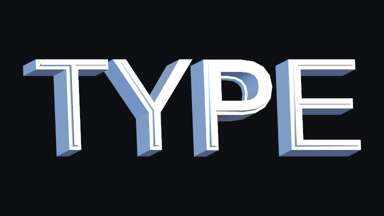 Bevelled built-in Text Studio 3D style.
