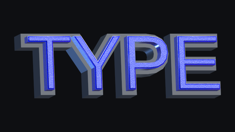 Inset Badge built-in Text Studio 3D style.