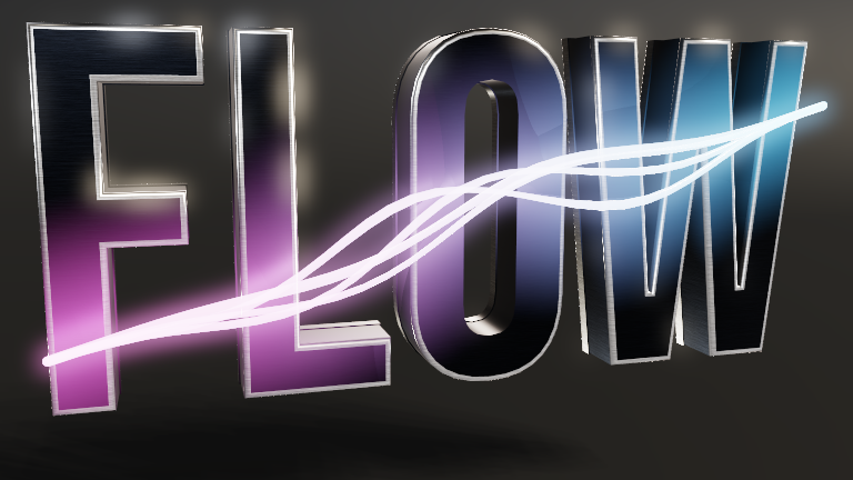 Plasma Tether rendered on Text Studio 3D text.