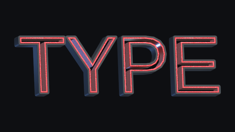 Double Stroke built-in Text Studio 3D style.