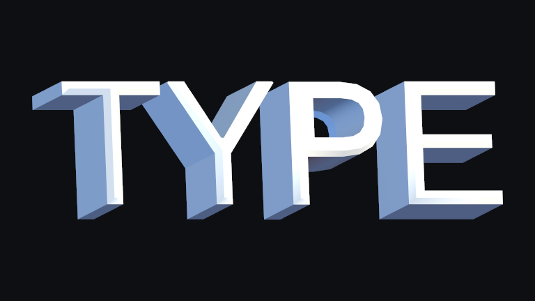 Deep Chamfer built-in Text Studio 3D style.
