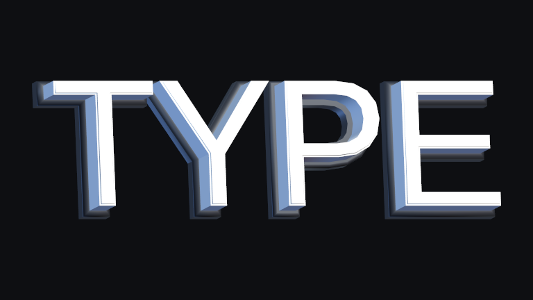 Groove Outline built-in Text Studio 3D style.