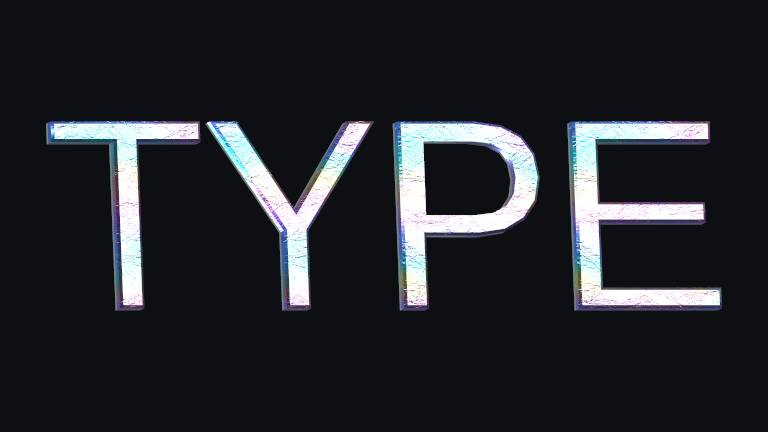 Foil Stamp built-in Text Studio 3D style.