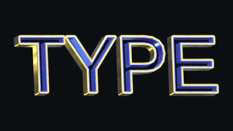 Tri Stroke built-in Text Studio 3D style.