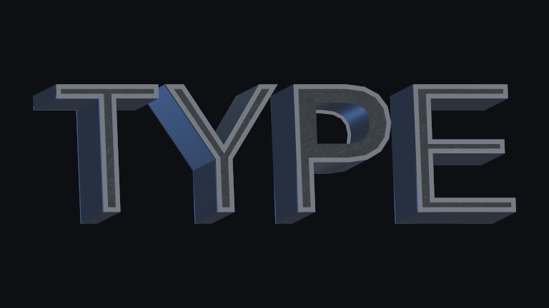 Crisp Slab built-in Text Studio 3D style.
