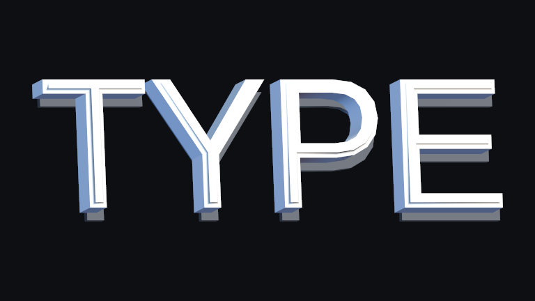 Stacked built-in Text Studio 3D style.