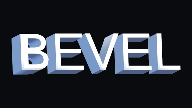 Bevel Pulse rendered on Text Studio 3D text.