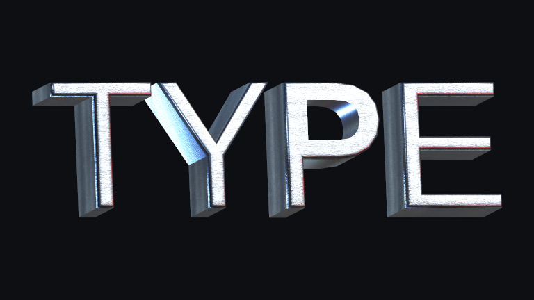 Knife Edge built-in Text Studio 3D style.