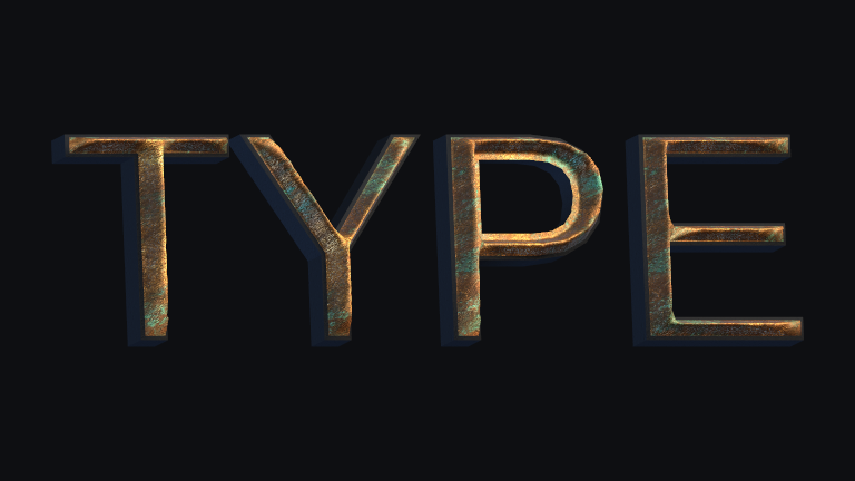 Woodcut Ridge built-in Text Studio 3D style.