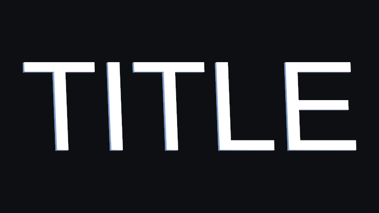 Lower Third Type built-in Text Studio 3D style.