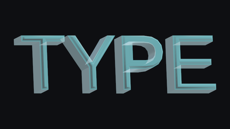 Crystal Acrylic built-in Text Studio 3D style.