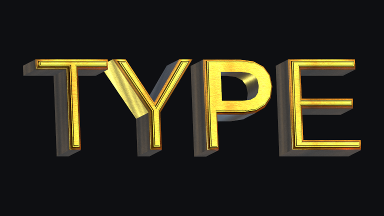 Crown Molding built-in Text Studio 3D style.
