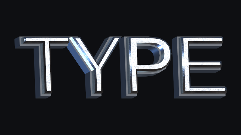 Double Chamfer built-in Text Studio 3D style.