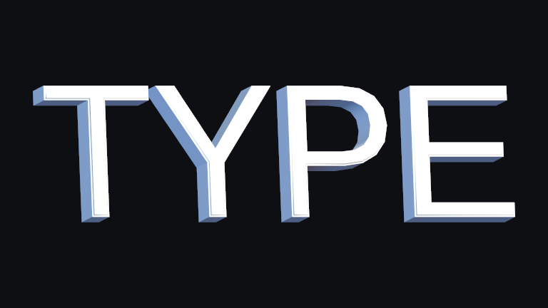 Clean built-in Text Studio 3D style.