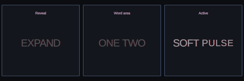 Expand effect variations in Text Studio.