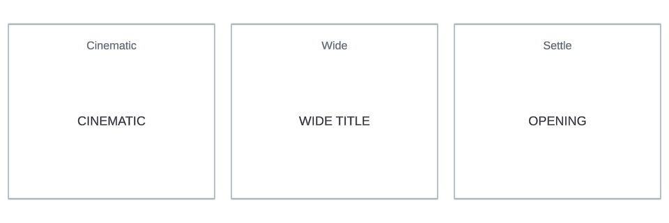 Visual Tracking effect variations in Text Studio.
