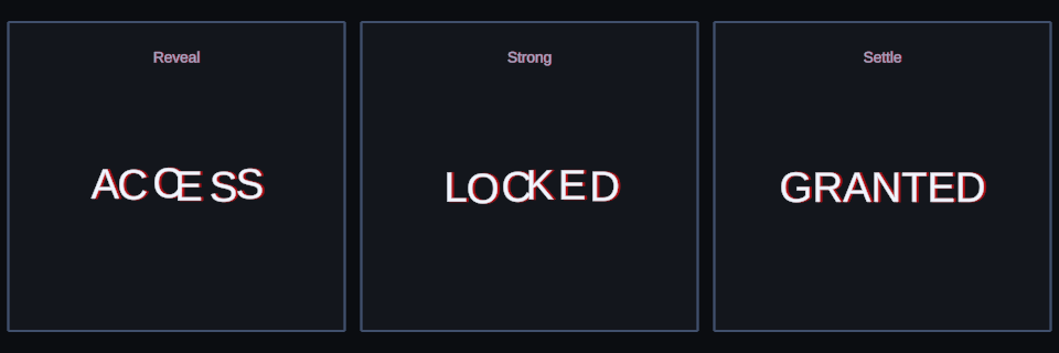 Decrypt effect variations in Text Studio.