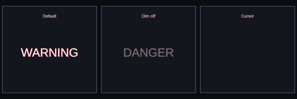 Blink effect variations in Text Studio.