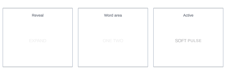 Expand effect variations in Text Studio.