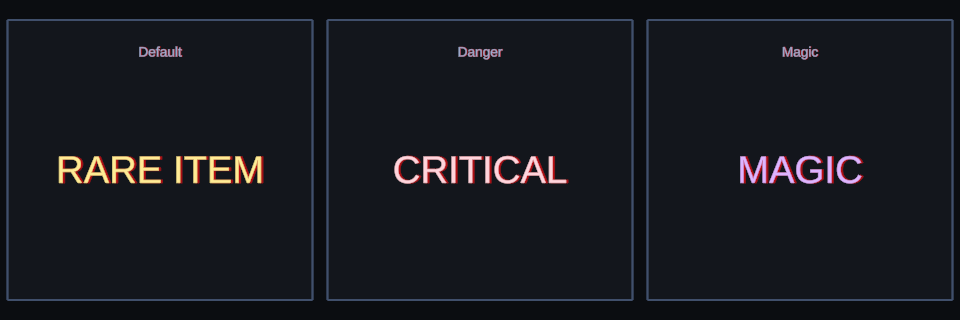 Color Pulse effect variations in Text Studio.