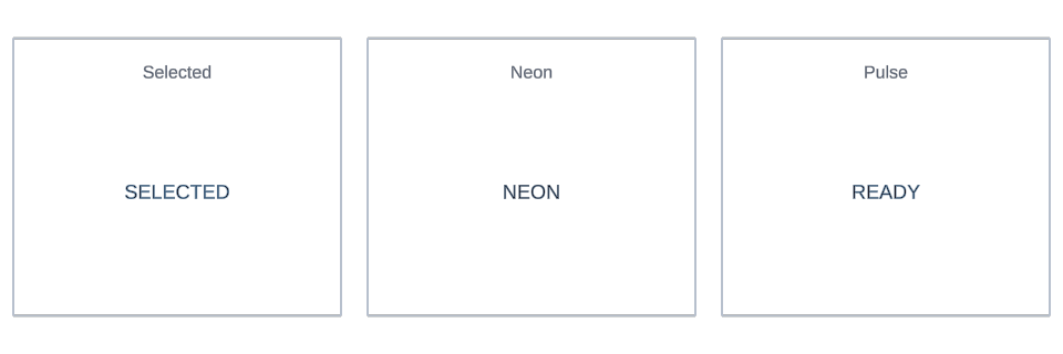 Outline and Glow effect variations in Text Studio.
